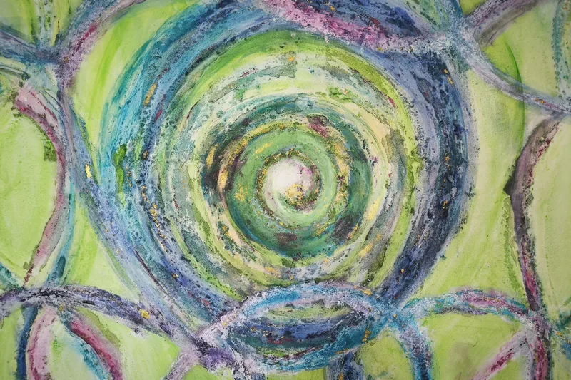 Ruhige Spiralform als Sinnbild für Zellarbeit
